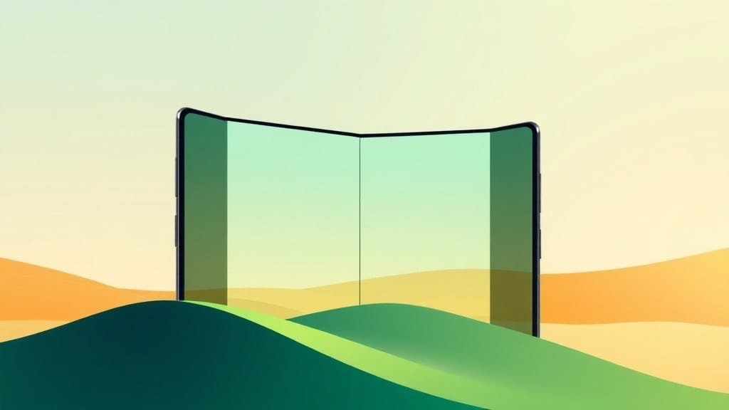Minh họa: Galaxy Z Fold 8 dạng hộ chiếu: Liệu có bền hơn để giảm rác thải điện tử?