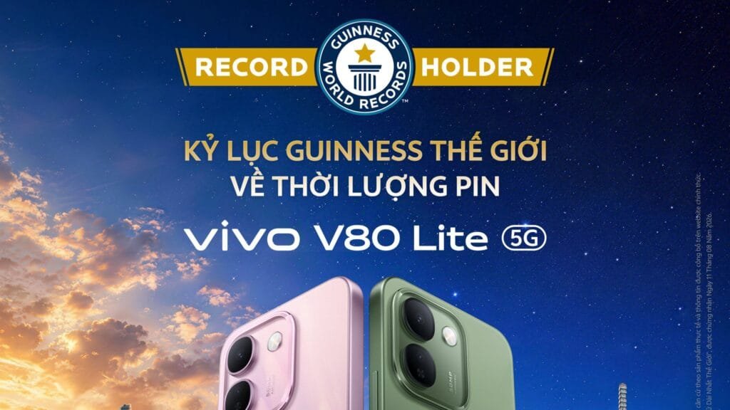 vivo V80 Lite 5G đặt cược vào pin lớn cho người hay di chuyển