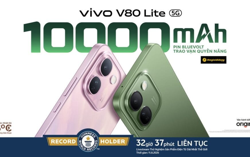 vivo V80 Lite 5G: từ kỷ lục livestream đến bài toán pin dùng cả ngày
