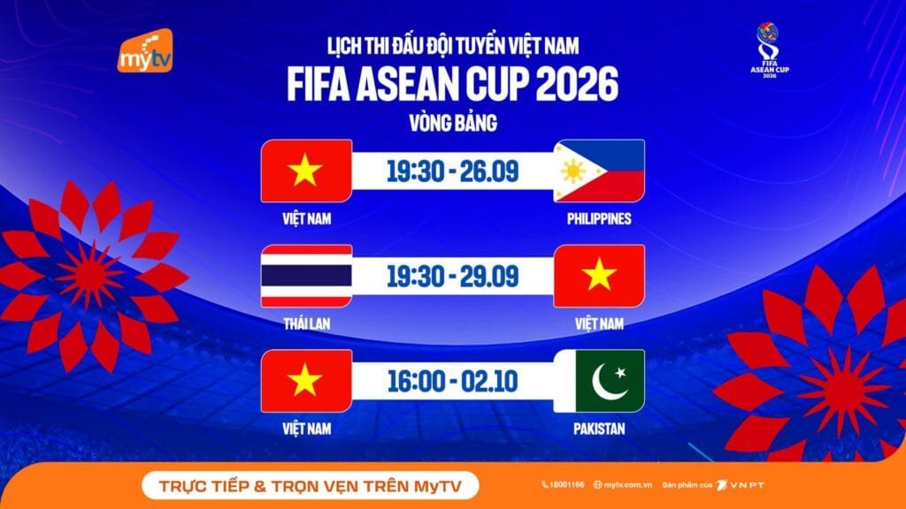 FIFA ASEAN Cup 2026 lên MyTV và cuộc đua giữ người xem