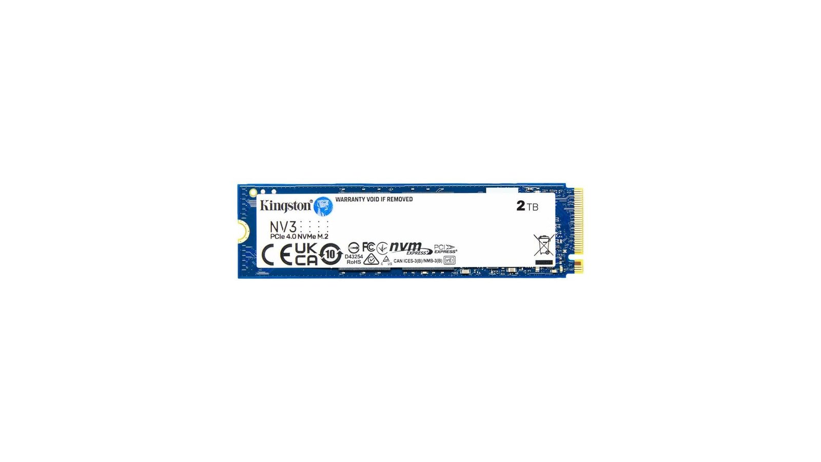SSD Kingston NV3 PCIe 4.0 NVMe hướng đến nhu cầu lưu trữ tốc độ cao. Ảnh: Kingston