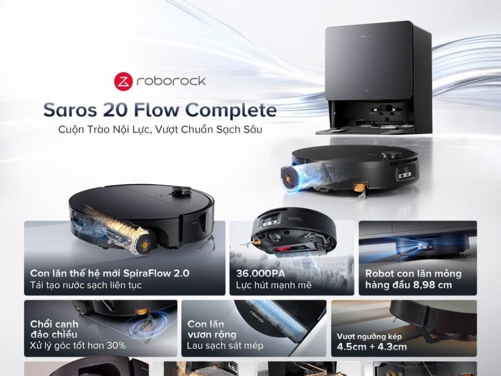 Roborock đổi cách dọn nhà từ lau sàn đến tự vệ sinh