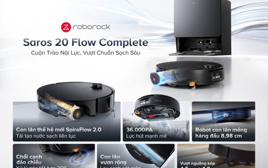 Roborock đổi cách dọn nhà từ lau sàn đến tự vệ sinh