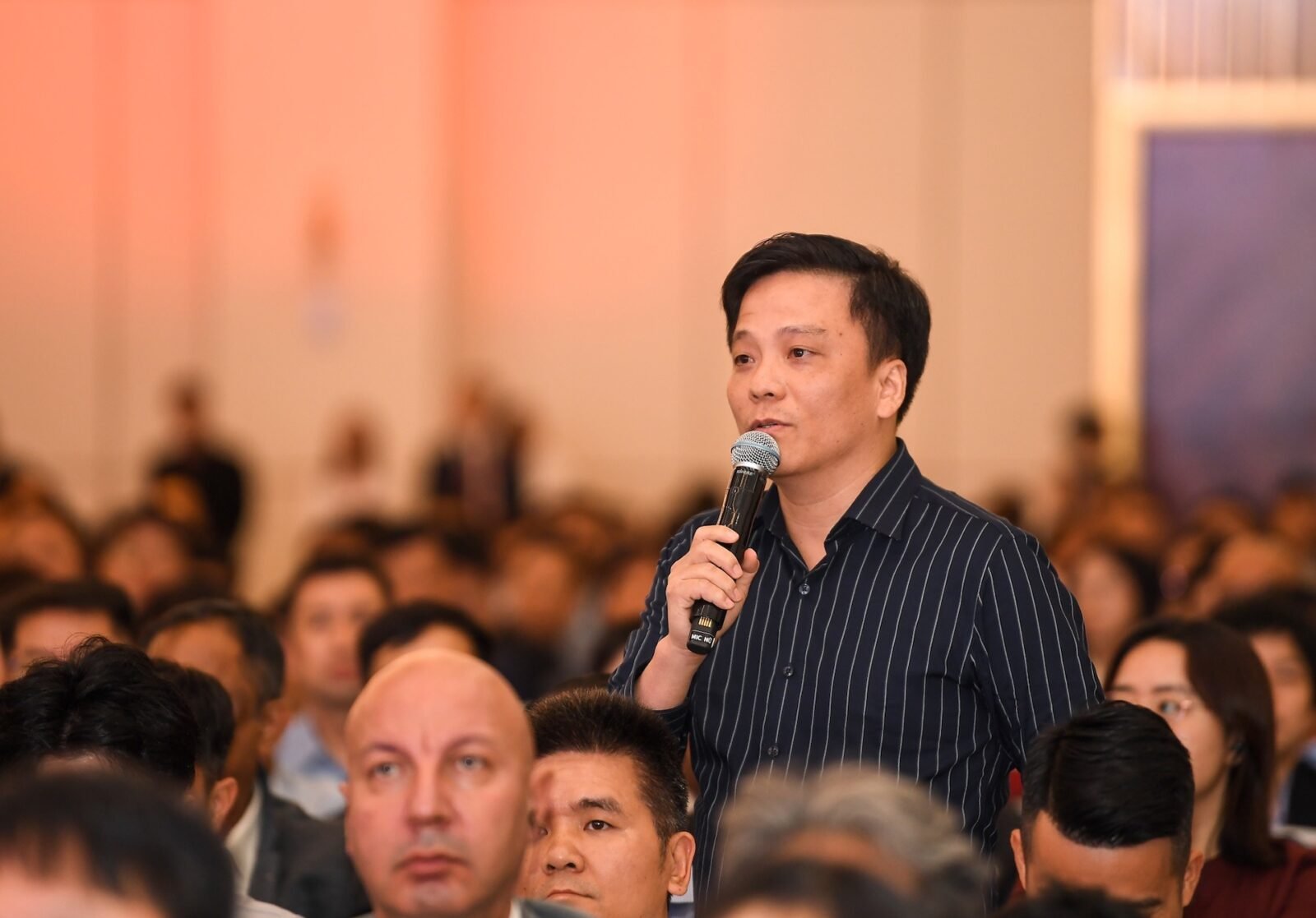 Đại diện doanh nghiệp phát biểu tại Hội nghị Tăng cường Nội địa hóa và Phát triển Hệ thống Nhà cung cấp 2026