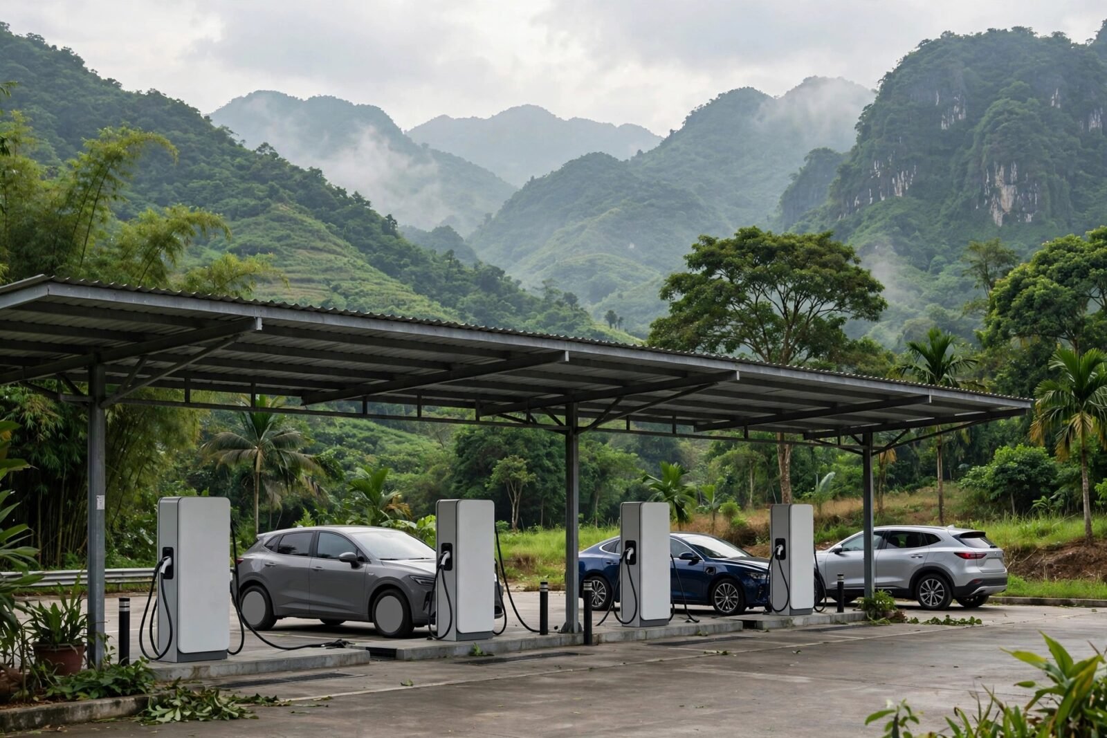 Trạm dừng nghỉ có trụ sạc nhanh, chuẩn bị hạ tầng sạc trước ngày quy chuẩn có hiệu lực