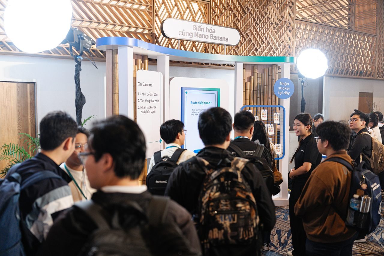 Toàn cảnh diễn đàn Chung vai vươn mình cùng Google AI tại TP. Hồ Chí Minh trong ngày Demo Day của sáng kiến AI Riser 2026