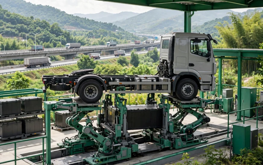 Xe tải nặng năng lượng mới chiếm 50,3% số xe đăng ký mới tại Trung Quốc trong tháng 9