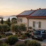 Xe điện sạc tại nhà có điện mặt trời áp mái ở Croatia